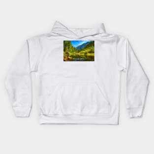 Merced River Yosemite Valley Kids Hoodie